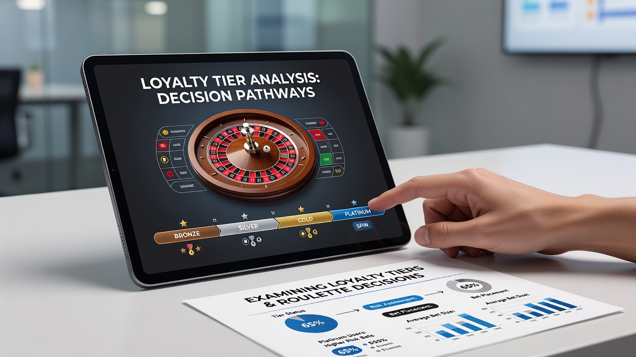 Grafik mit Treuestufen und Roulette-Wettmustern auf einem mobilen Gerät