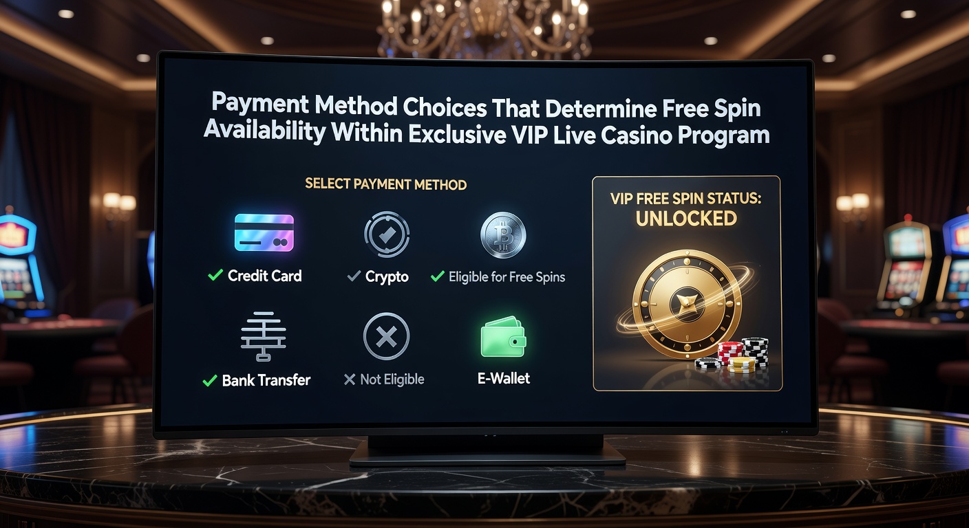 VIP Live Casino Programme mit Zahlungsoptionen und Free Spins